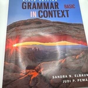 Grammar in Context Basic Textbook - Blue Cover with Canyon Photo